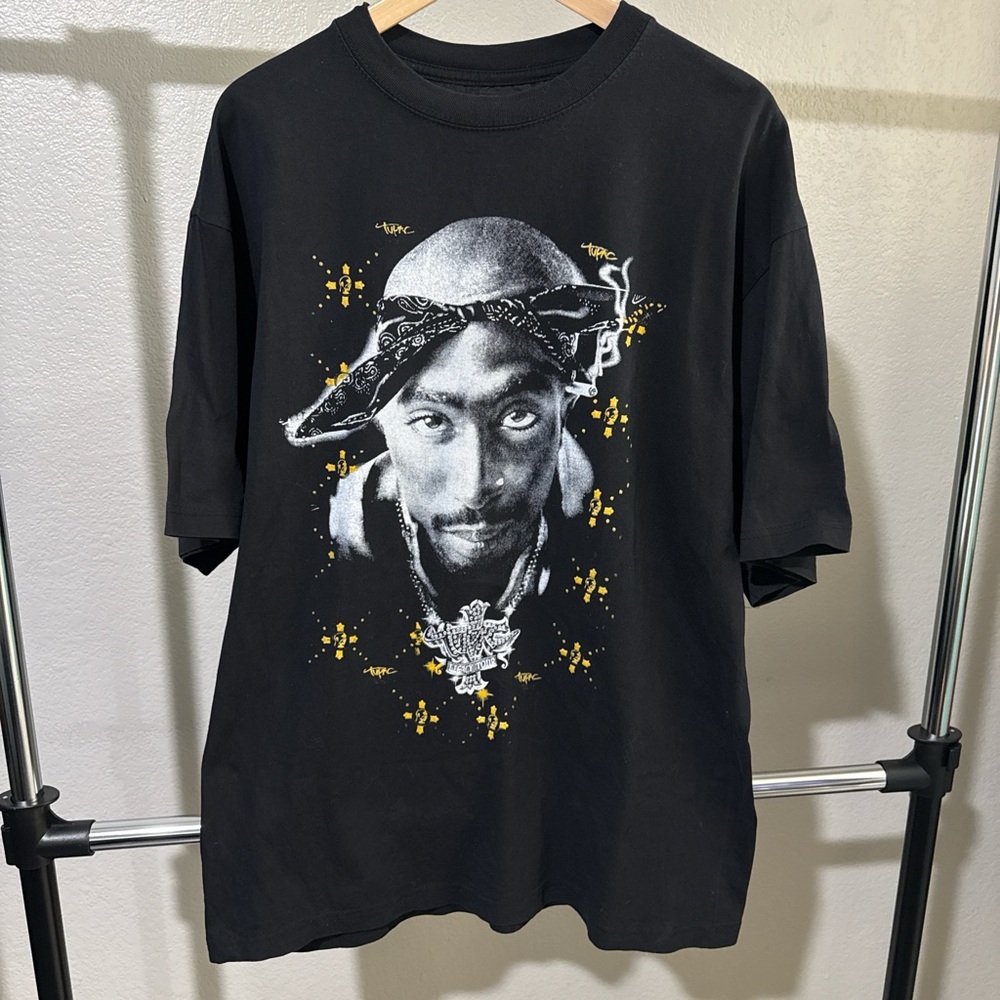 Vintage Parking lot Tupac Legacy Tour Black Graphic Tee Mens XL